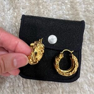 Missoma LUCY WILLIAMS CHUNKY WAFFLE HOOP EARRINGS